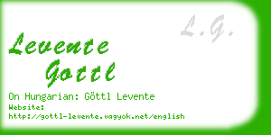levente gottl business card